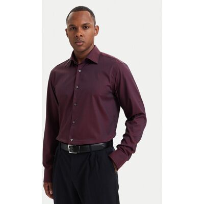BOSS Košeľa H-Joe 50560583 Bordová Regular Fit Muži BOSS Košeľa H-Joe 50560583 Bordová Regular Fit Muži