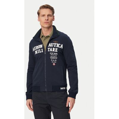 Aeronautica Militare Mikina 261FE2105UF00683 Tmavomodrá Regular Fit Muži Aeronautica Militare Mikina 261FE2105UF00683 Tmavomodrá Regular Fit Muži