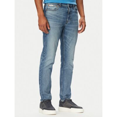 Calvin Klein Jeans Džínsy LV04RF742G Modrá Tapered Fit Muži Calvin Klein Jeans Džínsy LV04RF742G Modrá Tapered Fit Muži