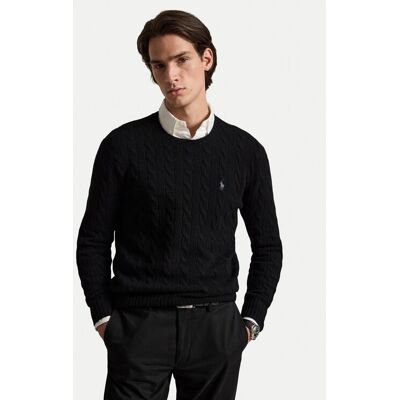 Polo Ralph Lauren Sveter 710876762001 Čierna Regular Fit Muži Polo Ralph Lauren Sveter 710876762001 Čierna Regular Fit Muži