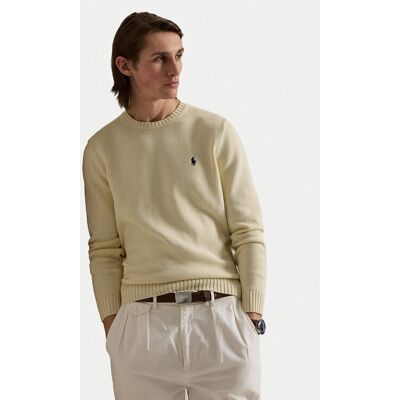 Polo Ralph Lauren Sveter 710810846035 Écru Regular Fit Muži Polo Ralph Lauren Sveter 710810846035 Écru Regular Fit Muži