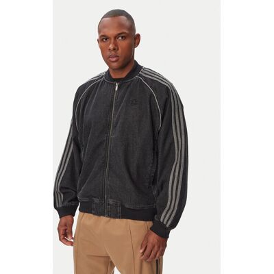adidas Džínsová bunda Sst Adicolor KS4963 Čierna Loose Fit Muži adidas Džínsová bunda Sst Adicolor KS4963 Čierna Loose Fit Muži