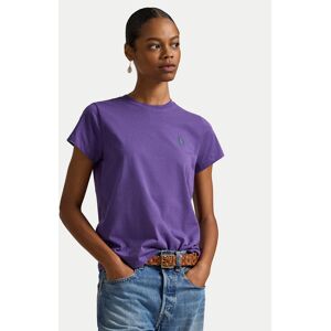 Polo Ralph Lauren Tričko 211B14605002 Fialová Classic Fit Ženy Polo Ralph Lauren Tričko 211B14605002 Fialová Classic Fit Ženy