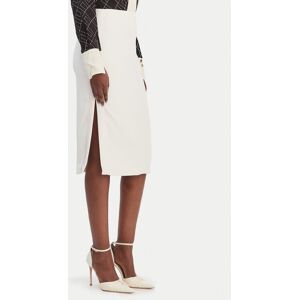 Elisabetta Franchi Puzdrová sukňa GO-164-61E2-V250 Biela Regular Fit Ženy Elisabetta Franchi Puzdrová sukňa GO-164-61E2-V250 Biela Regular Fit Ženy