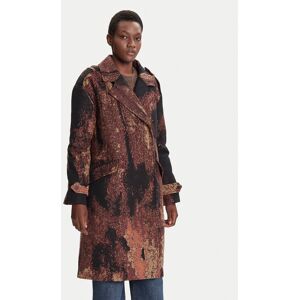 Desigual Prechodný kabát Brushed Lacroix 25WWEW05 Hnedá Loose Fit Ženy Desigual Prechodný kabát Brushed Lacroix 25WWEW05 Hnedá Loose Fit Ženy