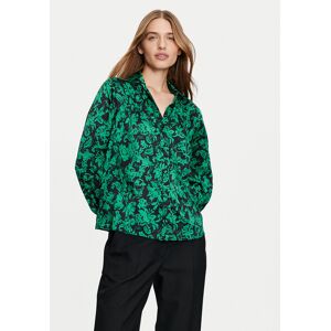 Liu Jo Košeľa WF4523 TS097 Zelená Regular Fit Ženy Liu Jo Košeľa WF4523 TS097 Zelená Regular Fit Ženy