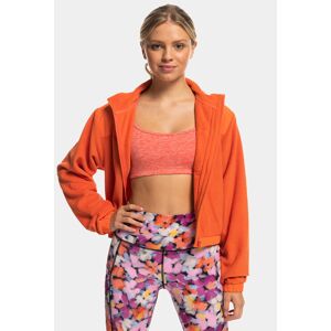 Roxy Fleecová mikina Wow Zip Up Jkt Plfl ERJPF03141 Oranžová Regular Fit Ženy Roxy Fleecová mikina Wow Zip Up Jkt Plfl ERJPF03141 Oranžová Regular Fit Ženy
