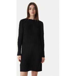 BOSS Koktejlové šaty Doppar 50552949 Čierna Regular Fit Ženy BOSS Koktejlové šaty Doppar 50552949 Čierna Regular Fit Ženy