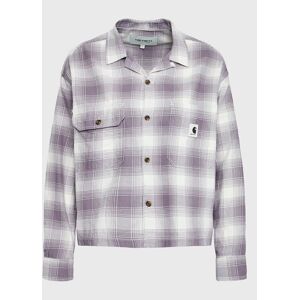 Carhartt WIP Košeľa Deaver I030628 Fialová Loose Fit Ženy Carhartt WIP Košeľa Deaver I030628 Fialová Loose Fit Ženy