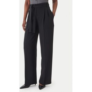 Boss Bavlnené nohavice Tapiana 50479405 Čierna Relaxed Fit Ženy Boss Bavlnené nohavice Tapiana 50479405 Čierna Relaxed Fit Ženy