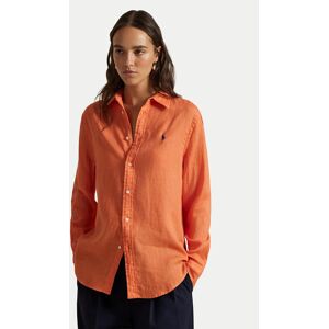 Polo Ralph Lauren Košeľa 211970730500 Oranžová Regular Fit Ženy Polo Ralph Lauren Košeľa 211970730500 Oranžová Regular Fit Ženy