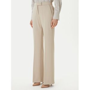 BOSS Bavlnené nohavice Talia4 50551907 Béžová Relaxed Fit Ženy BOSS Bavlnené nohavice Talia4 50551907 Béžová Relaxed Fit Ženy