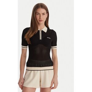 Guess Polokošeľa V6GR04 Z0725 Čierna Regular Fit Ženy Guess Polokošeľa V6GR04 Z0725 Čierna Regular Fit Ženy