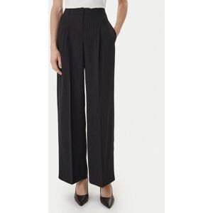 BOSS Bavlnené nohavice Tiana4 50554101 Čierna Relaxed Fit Ženy BOSS Bavlnené nohavice Tiana4 50554101 Čierna Relaxed Fit Ženy