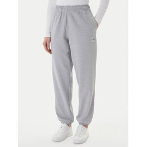 Calvin Klein Jeans Teplákové nohavice Foil Monologo LV047E826G Sivá Regular Fit Ženy Calvin Klein Jeans Teplákové nohavice Foil Monologo LV047E826G Sivá Regular Fit Ženy