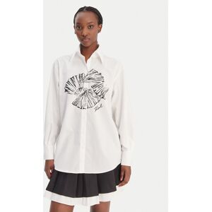 KARL LAGERFELD Košeľa B1W11002 Biela Relaxed Fit Ženy KARL LAGERFELD Košeľa B1W11002 Biela Relaxed Fit Ženy