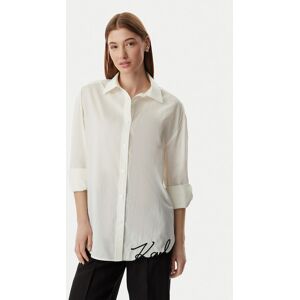 KARL LAGERFELD Košeľa B2W46034 Krémová Oversize Ženy KARL LAGERFELD Košeľa B2W46034 Krémová Oversize Ženy
