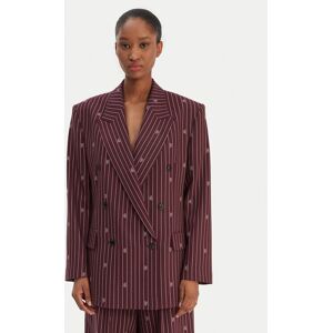 HUGO Sako Antegi 50554428 Bordová Relaxed Fit Ženy HUGO Sako Antegi 50554428 Bordová Relaxed Fit Ženy