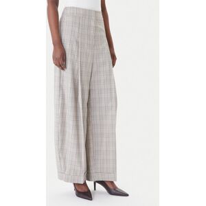 BOSS Bavlnené nohavice Telda1 50553949 Béžová Oversize Ženy BOSS Bavlnené nohavice Telda1 50553949 Béžová Oversize Ženy