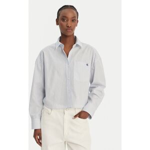 Calvin Klein Jeans Košeľa LV047F105G Modrá Relaxed Fit Ženy Calvin Klein Jeans Košeľa LV047F105G Modrá Relaxed Fit Ženy