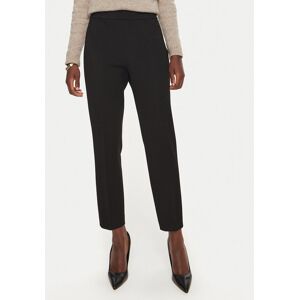 Boss Bavlnené nohavice Tilunara 50490056 Čierna Regular Fit Ženy Boss Bavlnené nohavice Tilunara 50490056 Čierna Regular Fit Ženy