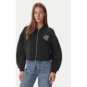 Calvin Klein Mikina LV047AB508 Čierna Boxy Fit Ženy Calvin Klein Mikina LV047AB508 Čierna Boxy Fit Ženy
