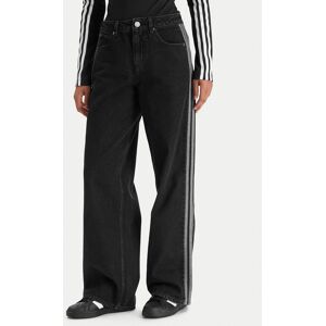adidas Džínsy Firebird KD2909 Čierna Regular Fit Ženy adidas Džínsy Firebird KD2909 Čierna Regular Fit Ženy
