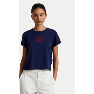 Polo Ralph Lauren Tričko 211965108001 Tmavomodrá Regular Fit Ženy Polo Ralph Lauren Tričko 211965108001 Tmavomodrá Regular Fit Ženy