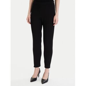 Boss Bavlnené nohavice Tapiah 50490037 Čierna Regular Fit Ženy Boss Bavlnené nohavice Tapiah 50490037 Čierna Regular Fit Ženy