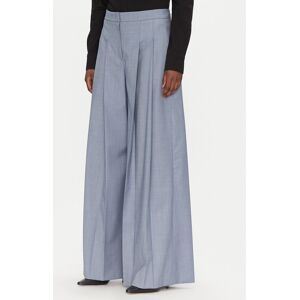 BOSS Palazzo nohavice Tetosa1 50545699 Modrá Wide Leg Ženy BOSS Palazzo nohavice Tetosa1 50545699 Modrá Wide Leg Ženy