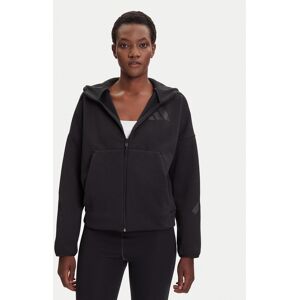 adidas Mikina Z.N.E. JE7848 Čierna Loose Fit Ženy adidas Mikina Z.N.E. JE7848 Čierna Loose Fit Ženy