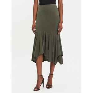 Guess Midi sukňa W5YD85 KCTB2 Zelená Regular Fit Ženy Guess Midi sukňa W5YD85 KCTB2 Zelená Regular Fit Ženy