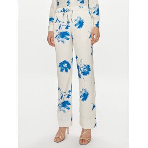 Calvin Klein Bavlnené nohavice K20K206662 Biela Regular Fit Ženy Calvin Klein Bavlnené nohavice K20K206662 Biela Regular Fit Ženy