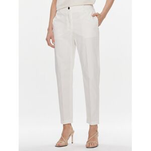 Boss Bavlnené nohavice Tachinoa 50490057 Béžová Regular Fit Ženy Boss Bavlnené nohavice Tachinoa 50490057 Béžová Regular Fit Ženy