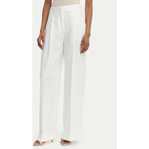 BOSS Bavlnené nohavice Tiana 50557443 Biela Relaxed Fit Ženy BOSS Bavlnené nohavice Tiana 50557443 Biela Relaxed Fit Ženy