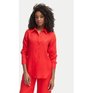 Tommy Hilfiger Košeľa WW0WW44679 Červená Regular Fit Ženy Tommy Hilfiger Košeľa WW0WW44679 Červená Regular Fit Ženy