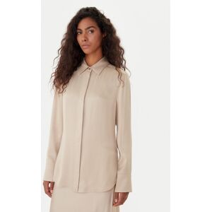 BOSS Košeľa Beruta1 50542007 Béžová Regular Fit Ženy BOSS Košeľa Beruta1 50542007 Béžová Regular Fit Ženy