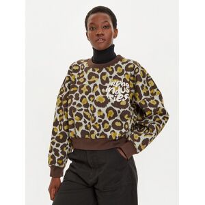 Alpha Industries Mikina 148030C Hnedá Regular Fit Ženy Alpha Industries Mikina 148030C Hnedá Regular Fit Ženy