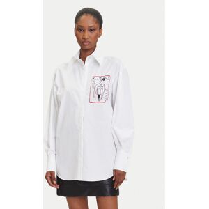 KARL LAGERFELD Košeľa A3W11040 Biela Relaxed Fit Ženy KARL LAGERFELD Košeľa A3W11040 Biela Relaxed Fit Ženy