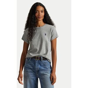 Polo Ralph Lauren Tričko 211898698008 Sivá Regular Fit Ženy Polo Ralph Lauren Tričko 211898698008 Sivá Regular Fit Ženy