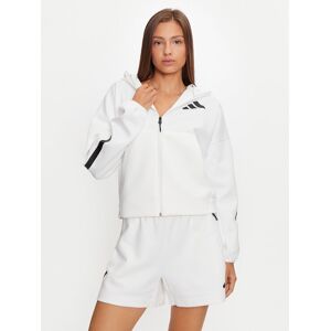 adidas Mikina Z.N.E. JE7849 Biela Loose Fit Ženy adidas Mikina Z.N.E. JE7849 Biela Loose Fit Ženy