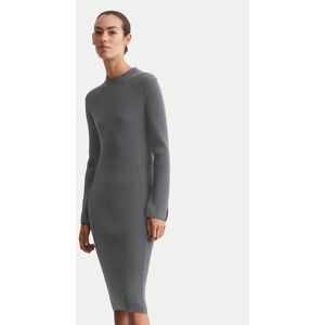 Marc O'Polo Úpletové šaty 409 5045 67097 Sivá Slim Fit Ženy Marc O'Polo Úpletové šaty 409 5045 67097 Sivá Slim Fit Ženy