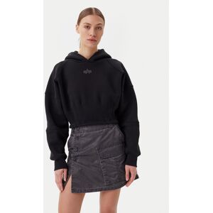 Alpha Industries Mikina 148041 Čierna Regular Fit Ženy Alpha Industries Mikina 148041 Čierna Regular Fit Ženy