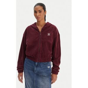 adidas Mikina Essentials Chenile KE1119 Bordová Loose Fit Ženy adidas Mikina Essentials Chenile KE1119 Bordová Loose Fit Ženy