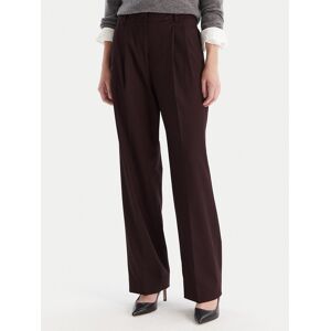 Tommy Hilfiger Bavlnené nohavice WW0WW48358 Bordová Relaxed Fit Ženy Tommy Hilfiger Bavlnené nohavice WW0WW48358 Bordová Relaxed Fit Ženy