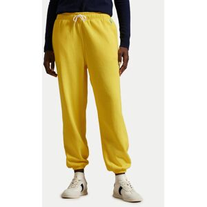 Polo Ralph Lauren Teplákové nohavice 211935585014 Žltá Regular Fit Ženy Polo Ralph Lauren Teplákové nohavice 211935585014 Žltá Regular Fit Ženy