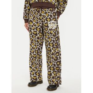 Alpha Industries Teplákové nohavice 148050C Hnedá Regular Fit Ženy Alpha Industries Teplákové nohavice 148050C Hnedá Regular Fit Ženy