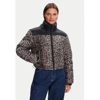 Tommy Jeans Zimné bundy DW0DW21967 Hnedá Relaxed Fit Ženy Tommy Jeans Zimné bundy DW0DW21967 Hnedá Relaxed Fit Ženy