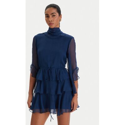 Bardot Koktejlové šaty Norah 60273DB Tmavomodrá Slim Fit Ženy Bardot Koktejlové šaty Norah 60273DB Tmavomodrá Slim Fit Ženy
