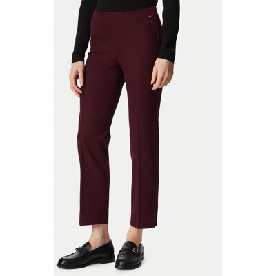 Tommy Hilfiger Bavlnené nohavice WW0WW51745 Bordová Slim Fit Ženy Tommy Hilfiger Bavlnené nohavice WW0WW51745 Bordová Slim Fit Ženy